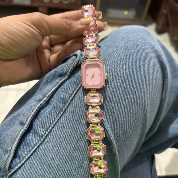 Anthropologie Accessories - Rose Elegance Gem Timepiece Bracelet Watch